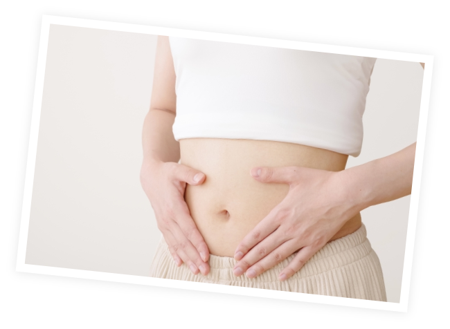女性の腹部
